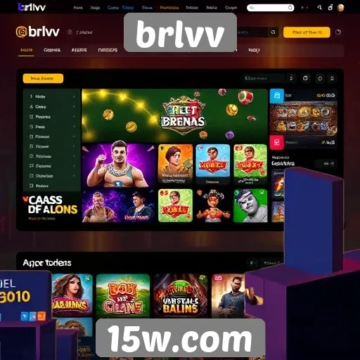 Análise da interface do site de jogos brlvv